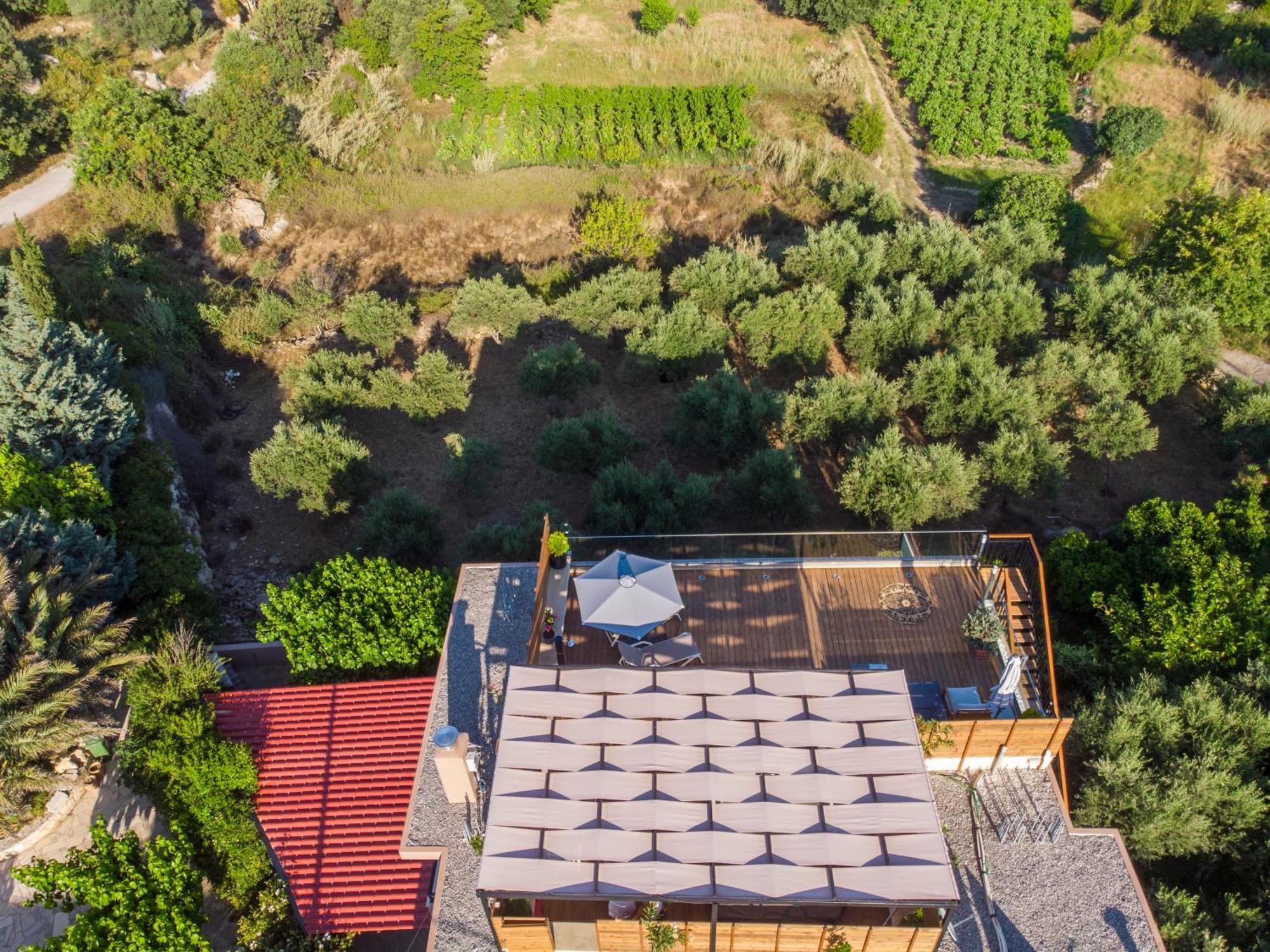 Villa Paris With Rooftop & Jacuzzi Kato Valsamoneron Ngoại thất bức ảnh
