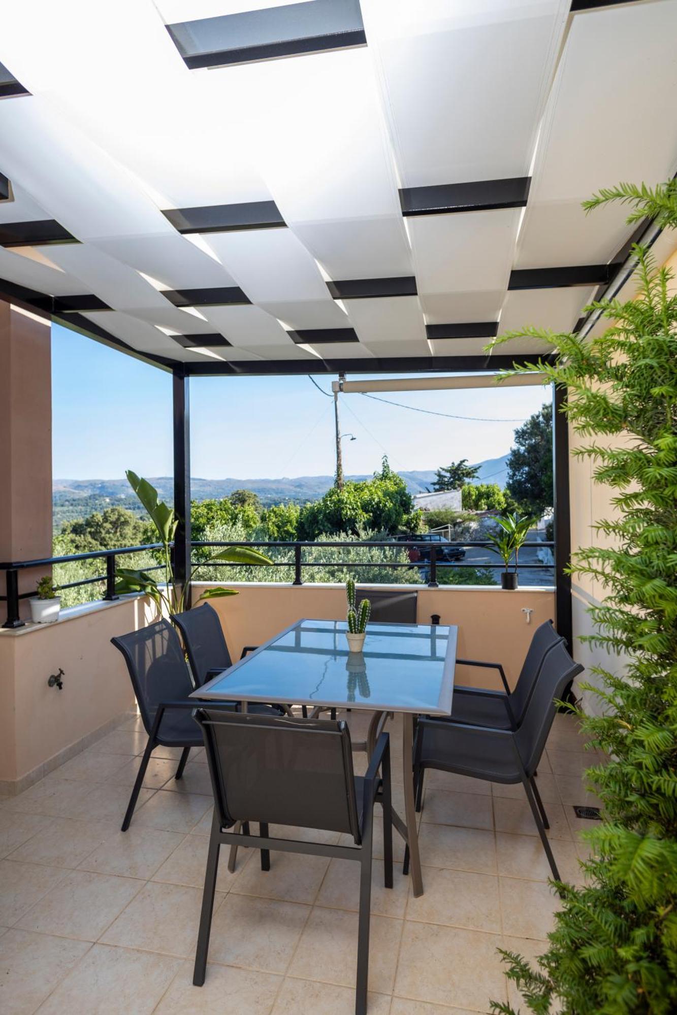 Villa Paris With Rooftop & Jacuzzi Kato Valsamoneron Ngoại thất bức ảnh